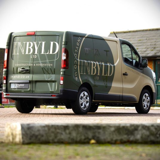 Branded panel van for local business – cheap vinyl wrap options available
